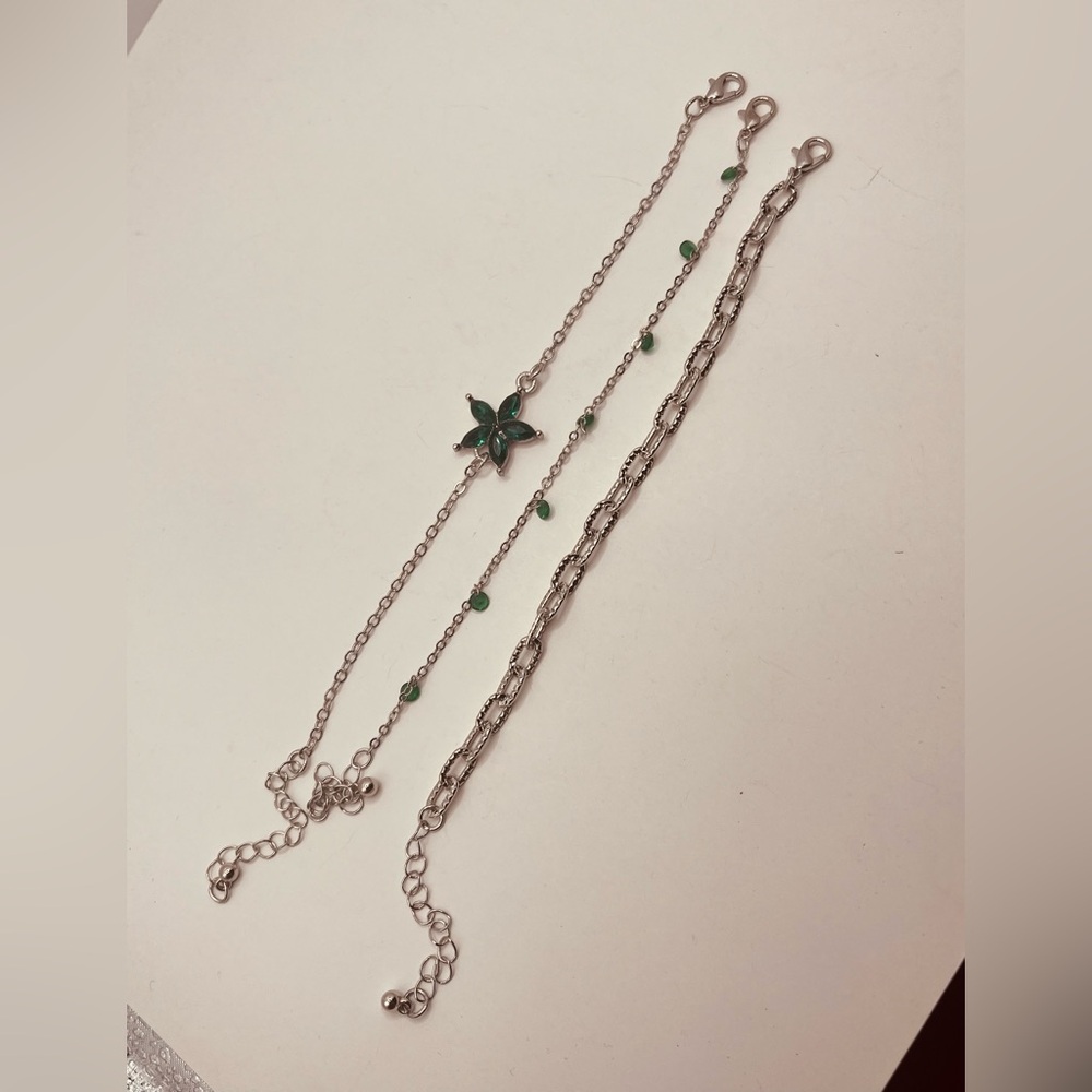 Set bracelet for women imitation diamond design 3 pieces